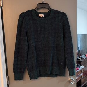 LOFT Dark Green Crewneck Sweater